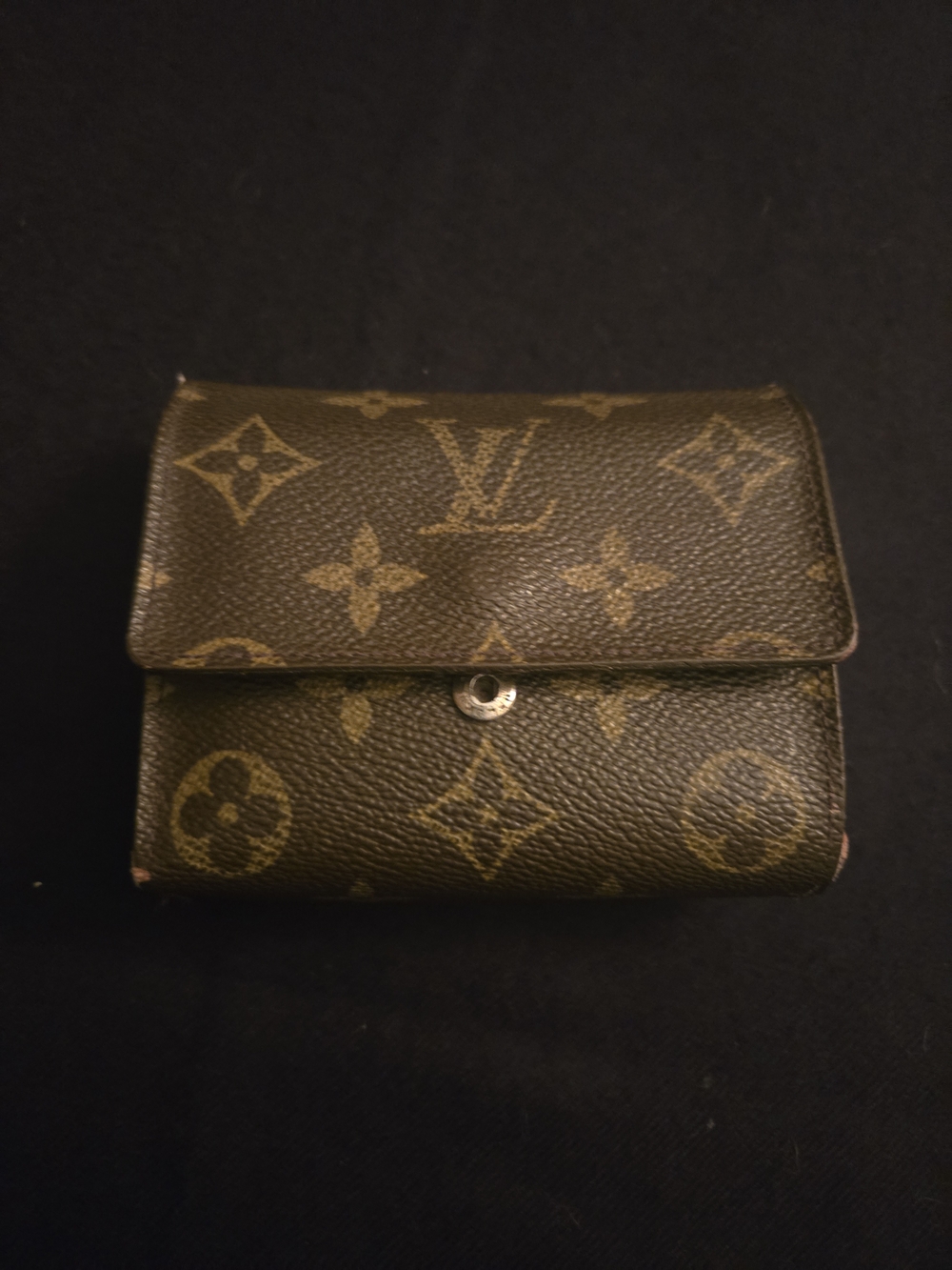 Louis Vuitton Authentic Brown Monogram Canvas Compact Wallet